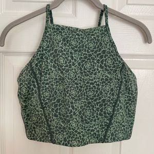 Buffbunny Ivy Crop - Eden Print Green size M